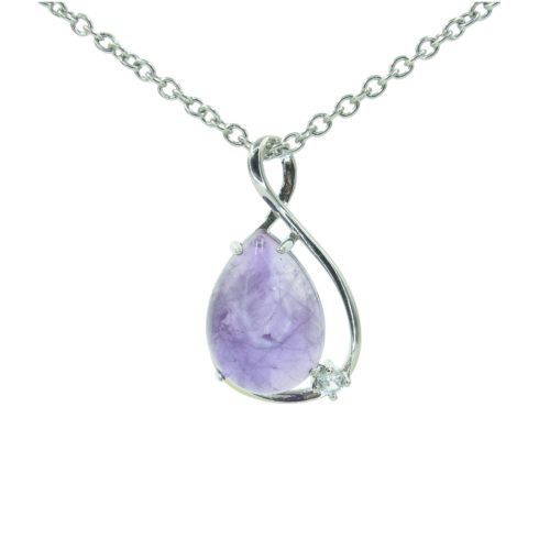 Ametiszt  végtelen medál nyaklánc