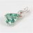 Zöld kunzit medál -fazettált csepp