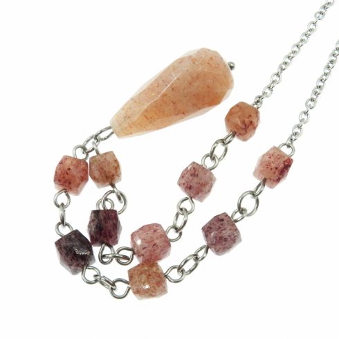 Egyedi hilulit nyaklánc holdkővel