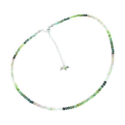 Szabályos csiszolású turmalin nyaklánc 