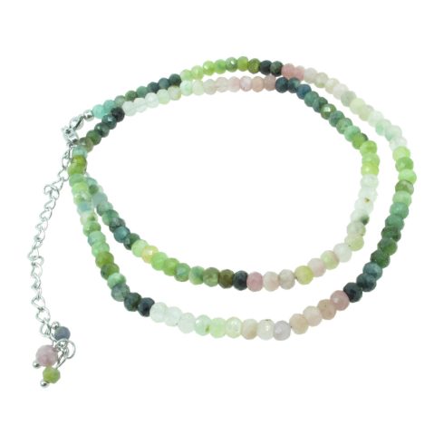 Szabályos csiszolású turmalin nyaklánc 