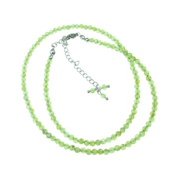Prémium csiszolású Peridot ( olivin) köves nyaklánc