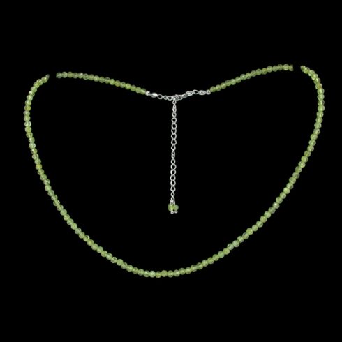 Prémium csiszolású Peridot ( olivin) köves nyaklánc
