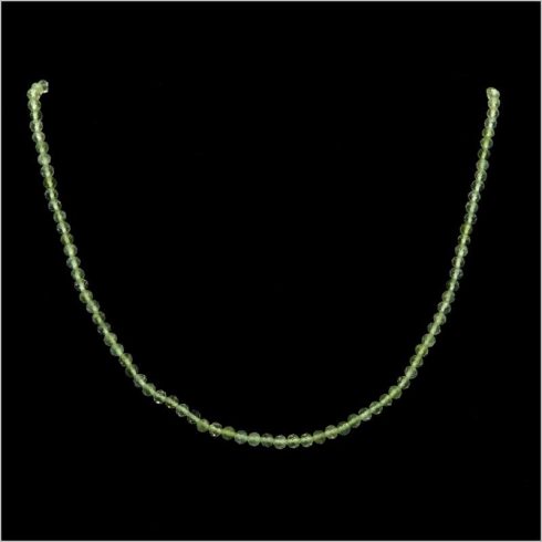 Prémium minőségű Fazettált prehnit nyaklánc