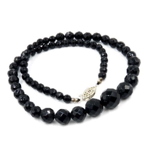 Fazettált Ónix nyaklánc