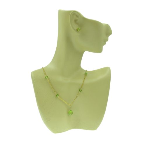 Peridot (olivin) csepp nyaklánc