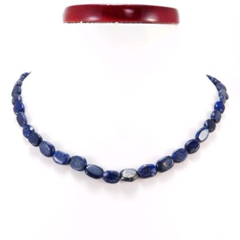 Lápisz lazuli indiai nyaklánc -ovál