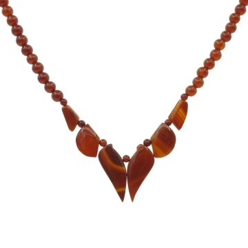 Karneol nyakék nyaklánc