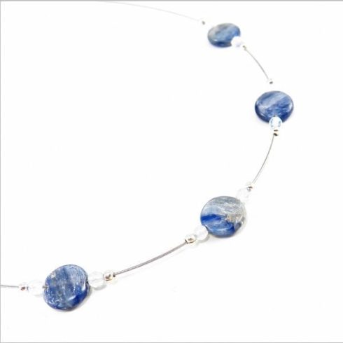 Kianit nyaklánc opalittal