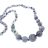 Világos chevron ametiszt növekvő gyöngyös nyaklánc