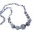 Világos chevron ametiszt növekvő gyöngyös nyaklánc