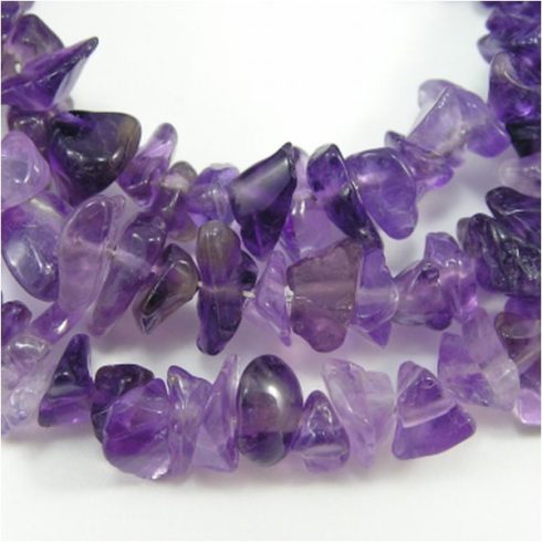 Ametiszt splitter szemcse nyaklánc