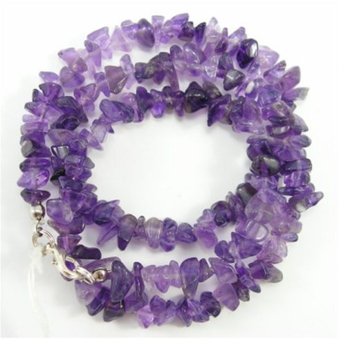 Ametiszt splitter szemcse nyaklánc