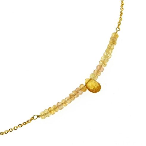 Imperiál arany topáz nyaklánc