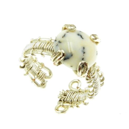 Merlinit drótékszer gyűrű