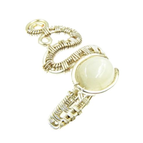 Szivárvány holdkő drótékszer gyűrű