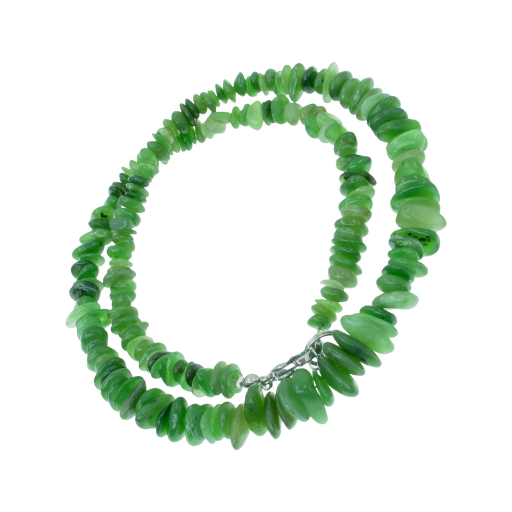 Nefrit jade splitter szemcse nyaklánc Nefrit jade splitter szemcse nyaklánc