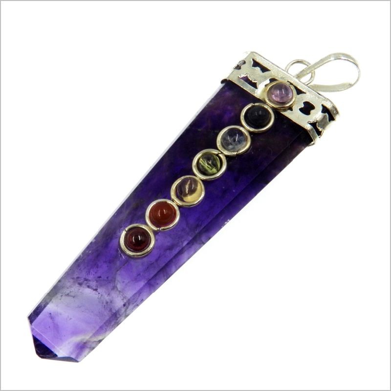 Image of Ametiszt csakra medál