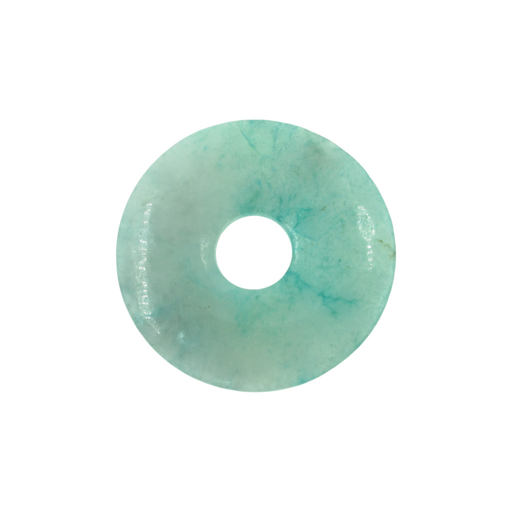 Image of Donut (fánk) medál - Jade 3cm