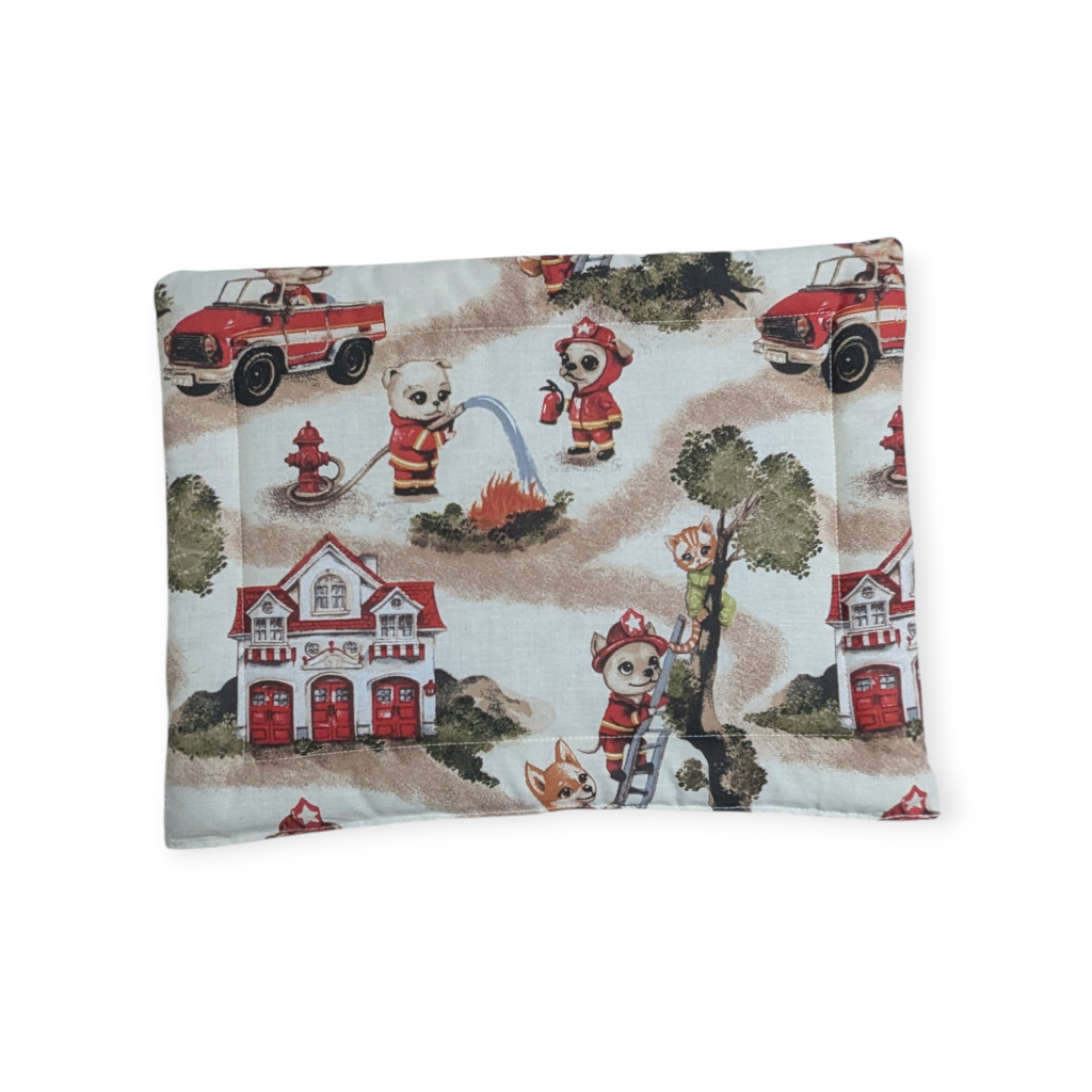 Image of Borostyánköves baba párna, -Kutya tűzoltók